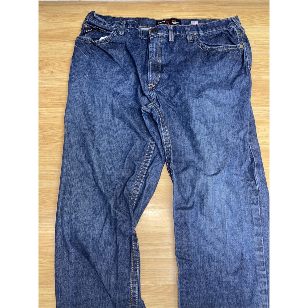 Ariat FR Cat 2 2112 M3 Loose Dark Wash Denim Jeans Men's 46x34